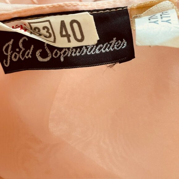 Vintage Ethereal Organza Tiered Ruffle Collar Sheer Blouse Flutter Sleeve XS/S - Picture 6 of 8